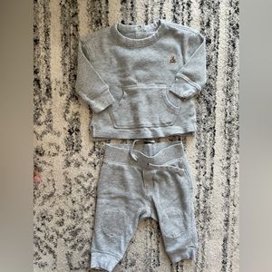 GAP grey baby sweatsuit
